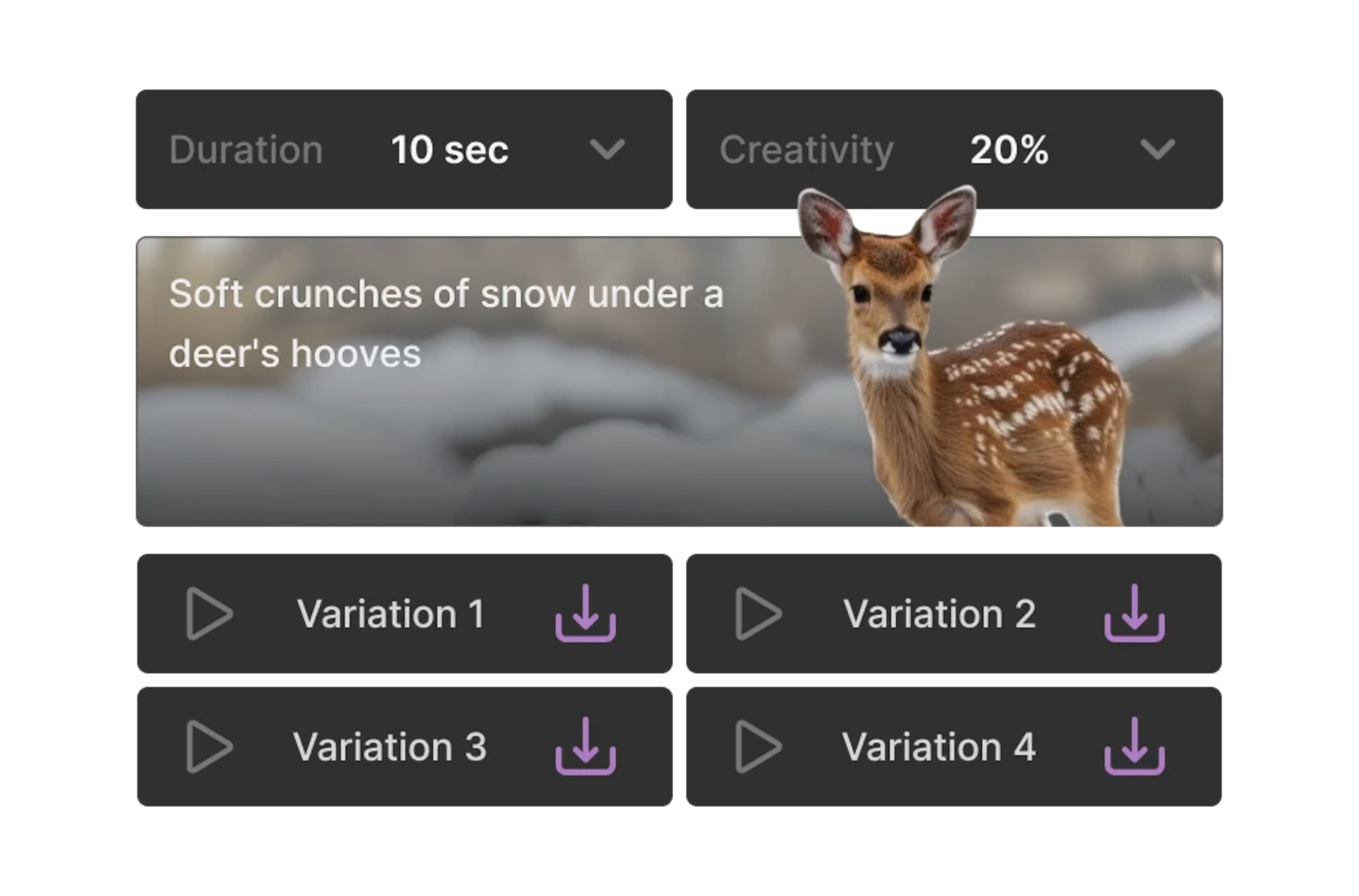 Illustration demonstrating how to generate sound effects from text