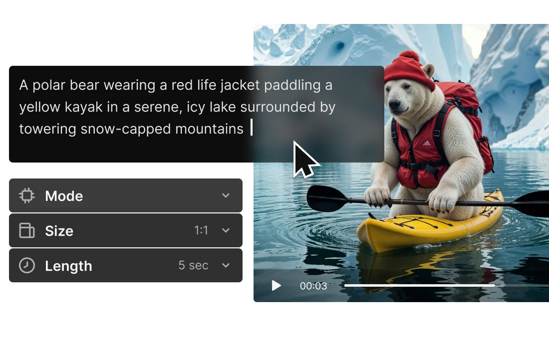 Text to video